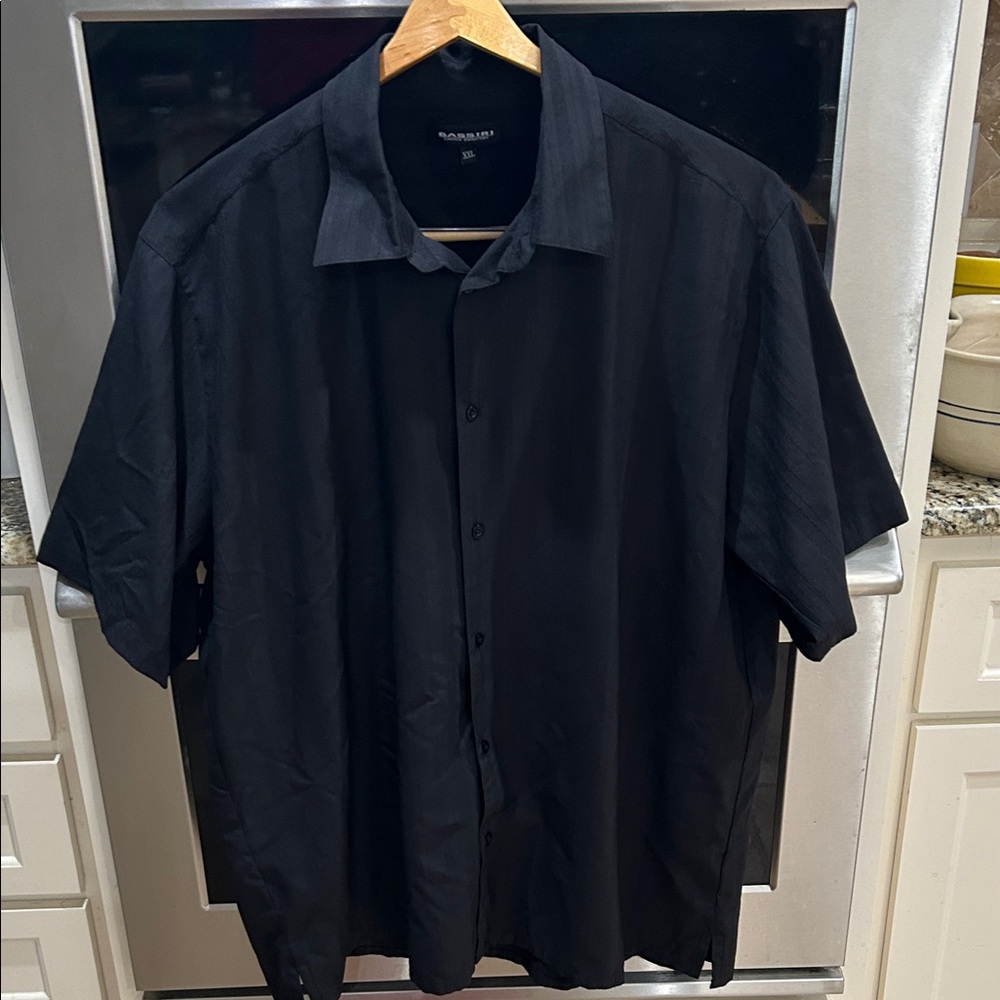 Bass Men's Black Casual Button Down Shirt XXL - Picture 3 of 12